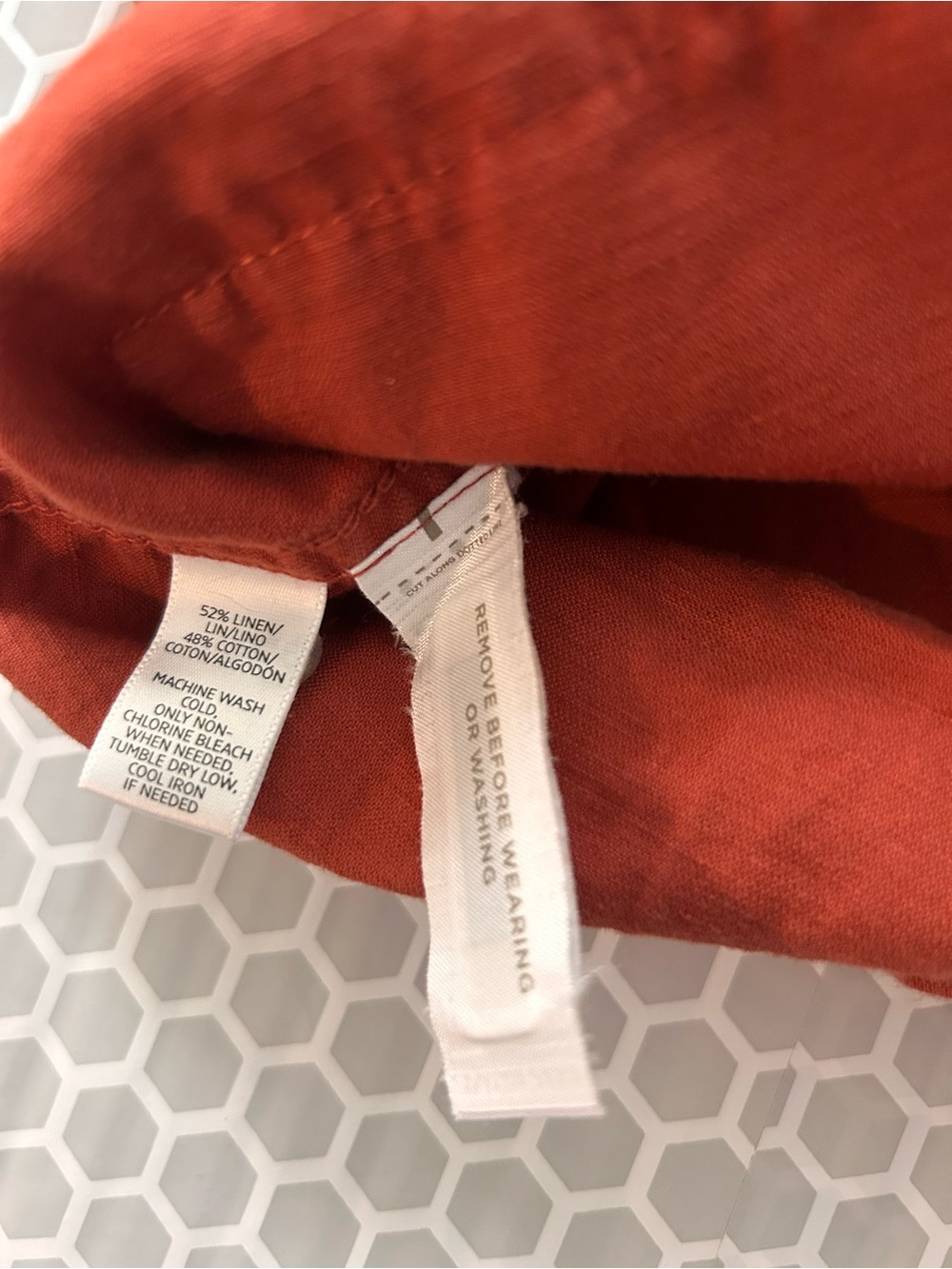 LOFT Lightweight Hooded Barn Jacket in Coral. Size XS - Picture 12 of 12